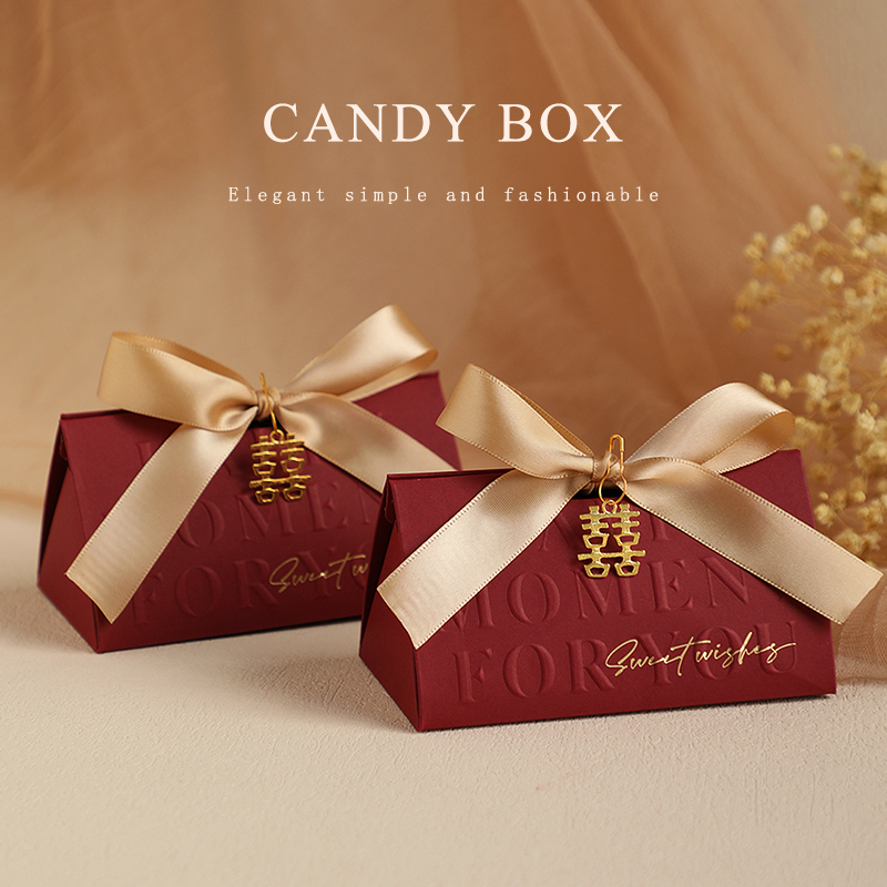 创意婚礼伴手礼盒2024新款高级感糖盒结婚喜糖盒子糖果包装盒纸盒