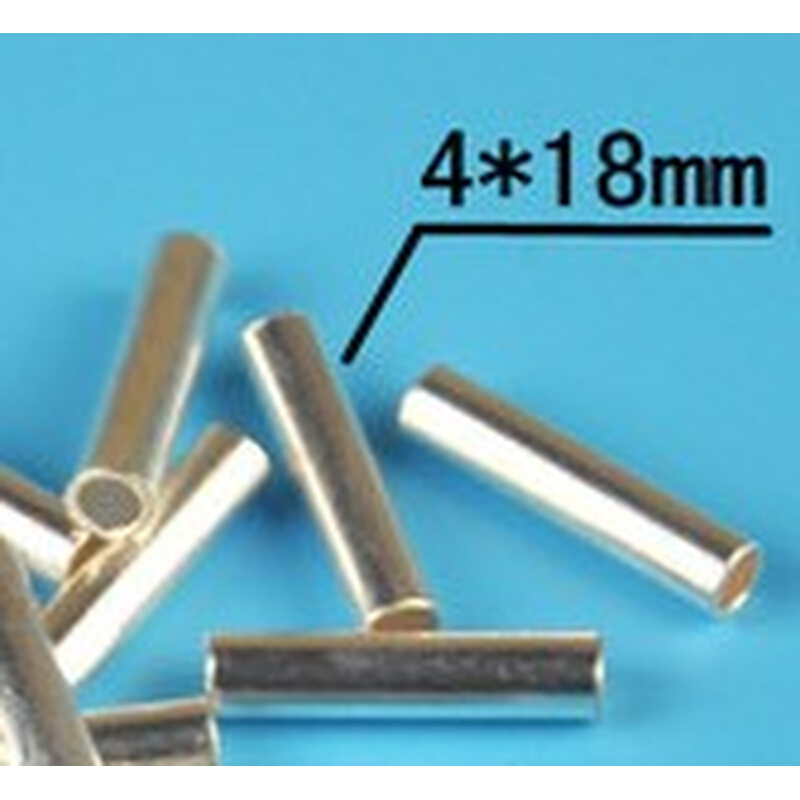 全铜发热线与电线连接线端子碳纤维接线头冷线端子铜管接头4*18mm