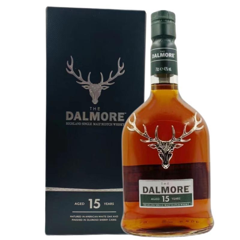 大摩15年苏格兰单一麦芽威士忌英国进口洋酒Dalmore12达尔摩帝摩
