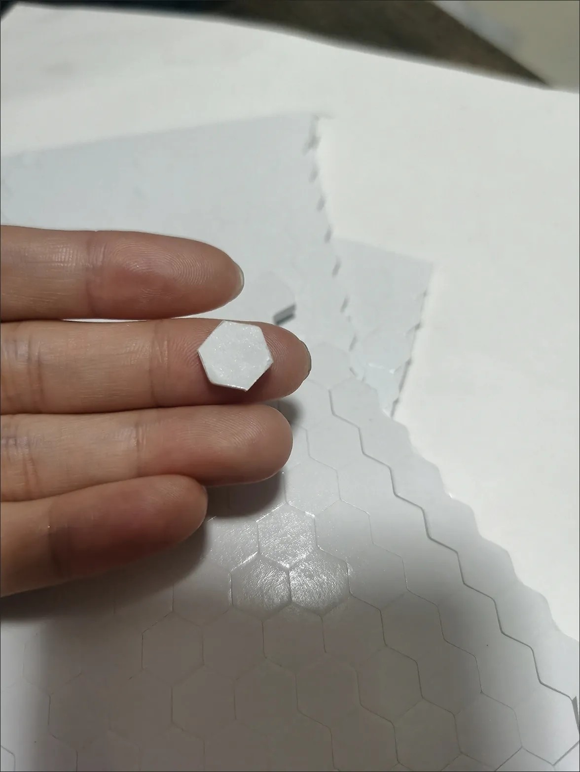 蜂窝六边形双面海绵胶拼贴立体拼贴手帐工具厚双面胶圆形正方形3D