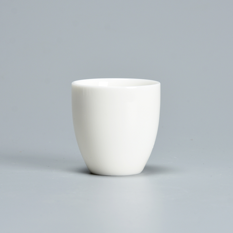 君器德化白瓷小茶杯主人杯高档个人专用陶瓷杯喝茶品茗杯纯白茶盏