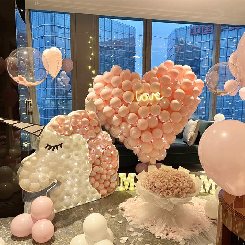 生日宴上门布置上海求婚策划外滩酒店表白10岁派对浦东背景板定制