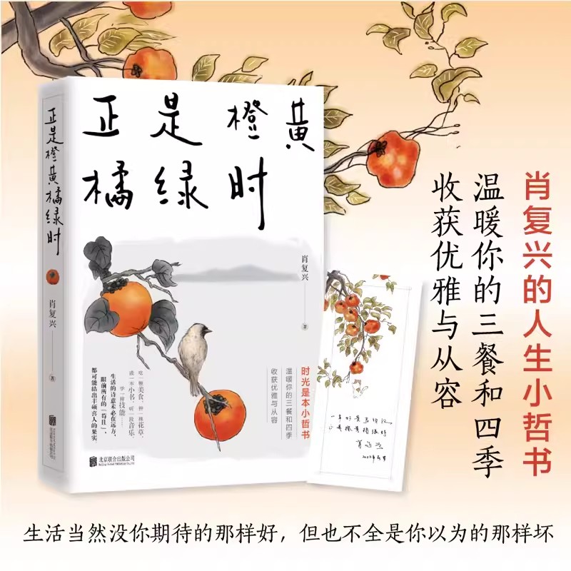正是橙黄橘绿时 肖复兴散文新作 北京联合出版公司正版 收录17篇未发表新作 记录疫情下对生活的所思所感 生活的诗意未必在远方