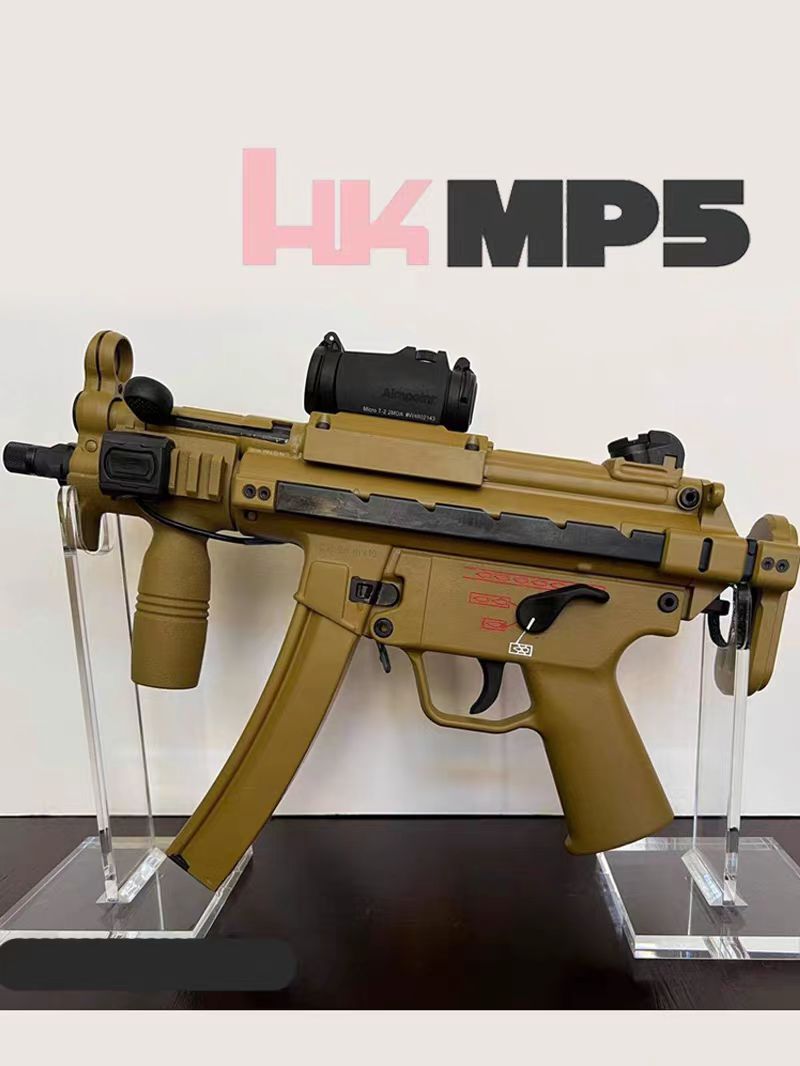 激趣MP5k金属波箱版电动玩具模型吃鸡冲锋枪短款cqb模型回趟玩具