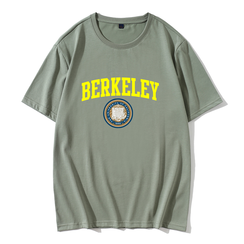 加利福尼亚大学伯克利分校加州大学短袖T恤纪念品美国名校t衫校服