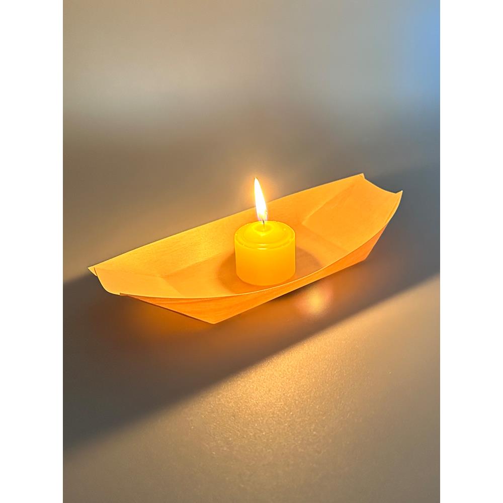 中元节用品船灯七月十五放河灯祈福追思亲人追悼漂流水灯防水木船