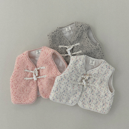 韩国进口婴幼童装羊角扣羊羔绒马甲儿童冬季时尚洋气百搭防风背心