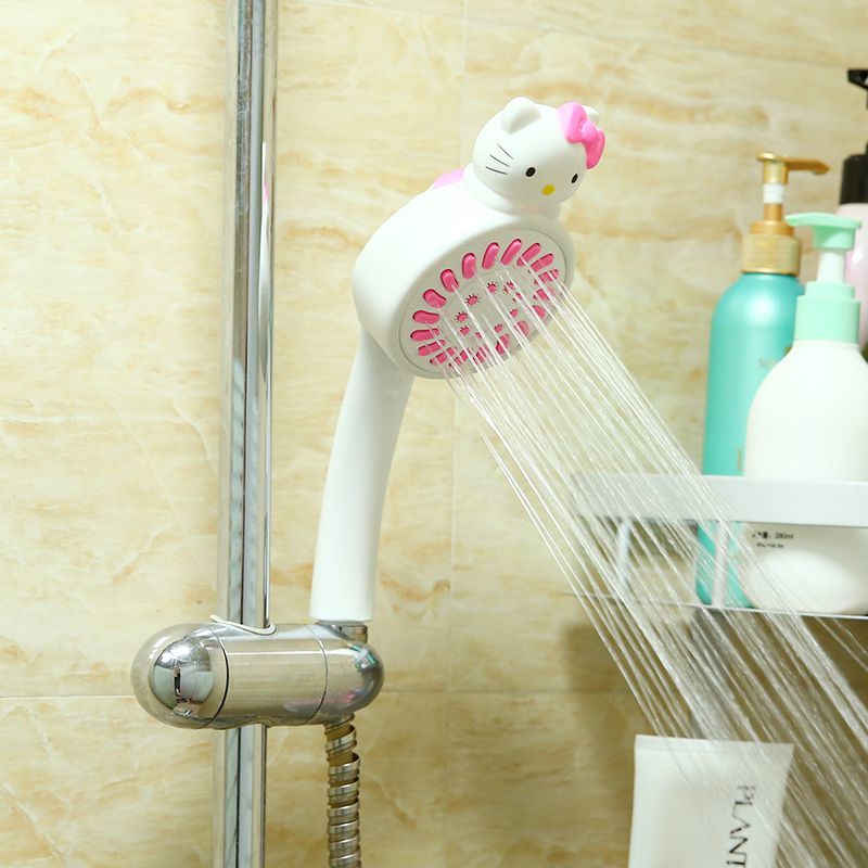 卡通可爱浴室卫生间增压手持淋浴花洒喷头家用儿童洗澡热水器塑料