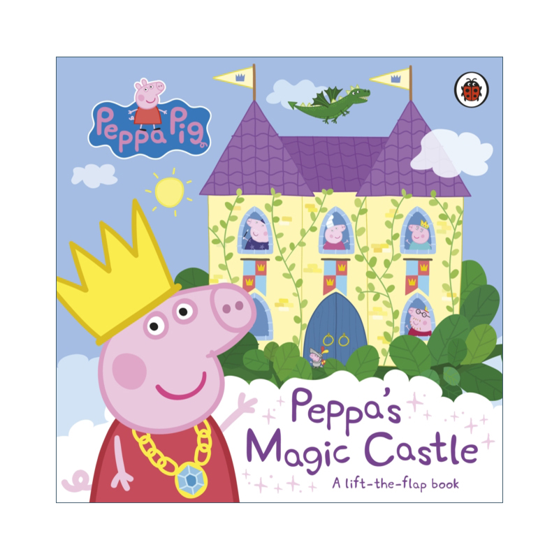 Peppa Pig Peppa's Magic Castle 小猪佩奇的魔法城堡 英文原版儿童绘本 进口英语纸板翻翻书籍