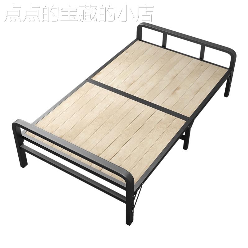 推荐方便收纳的床实木床现代简约2021年新款简易折叠床双人午睡轻