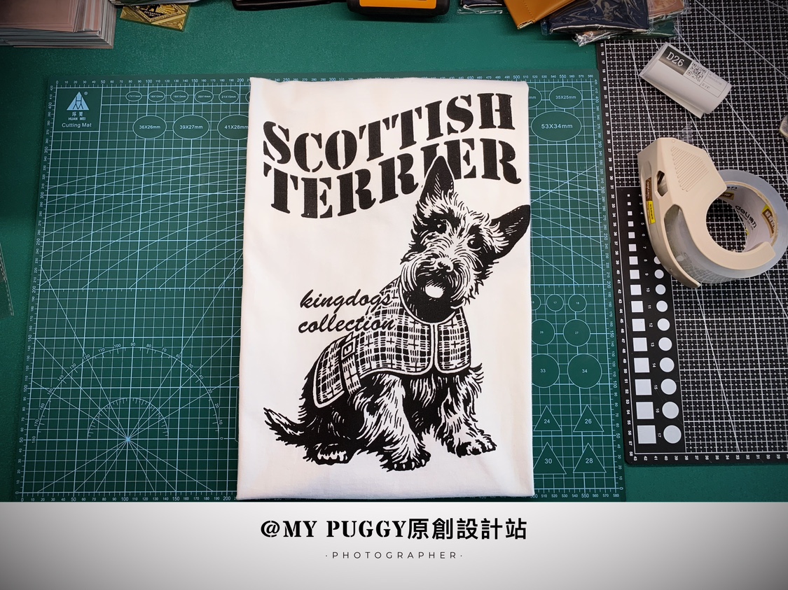 MY PUGGY苏格兰梗犬T恤Scottish terrier 狗狗图案纯棉圆领新款