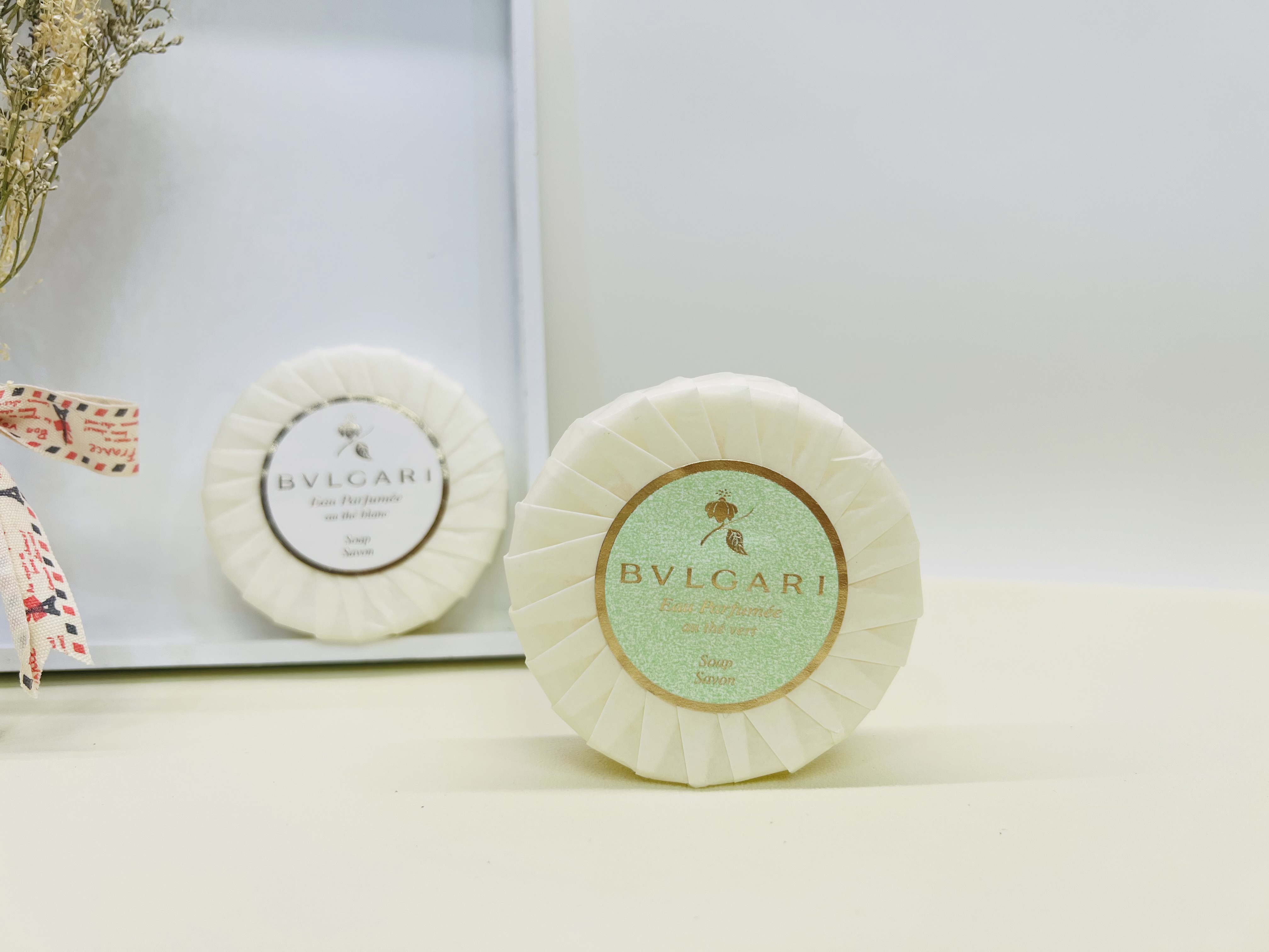 BVLGARI意大利原产宝格丽香皂 绿茶白茶75g沐浴皂小样