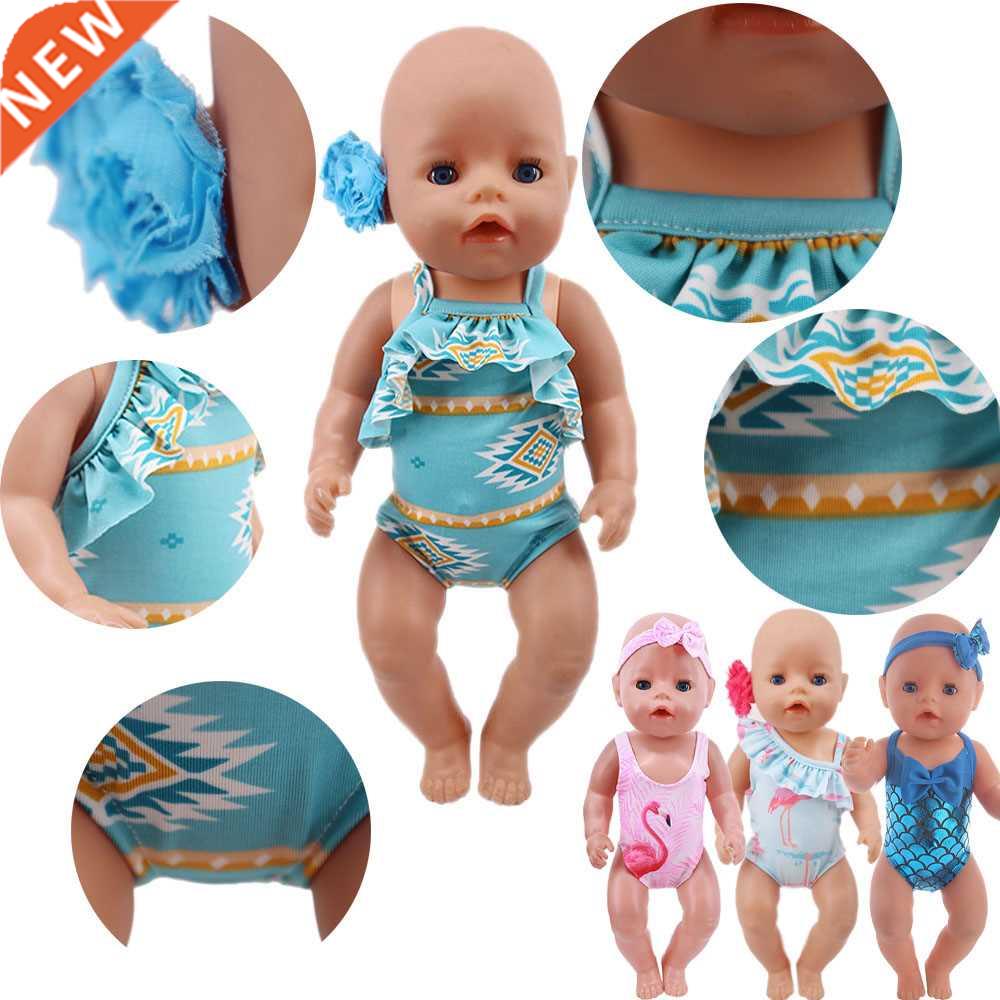 Head Flower Swimsuit Fish Scale Style For 43Cm Baby Items&am