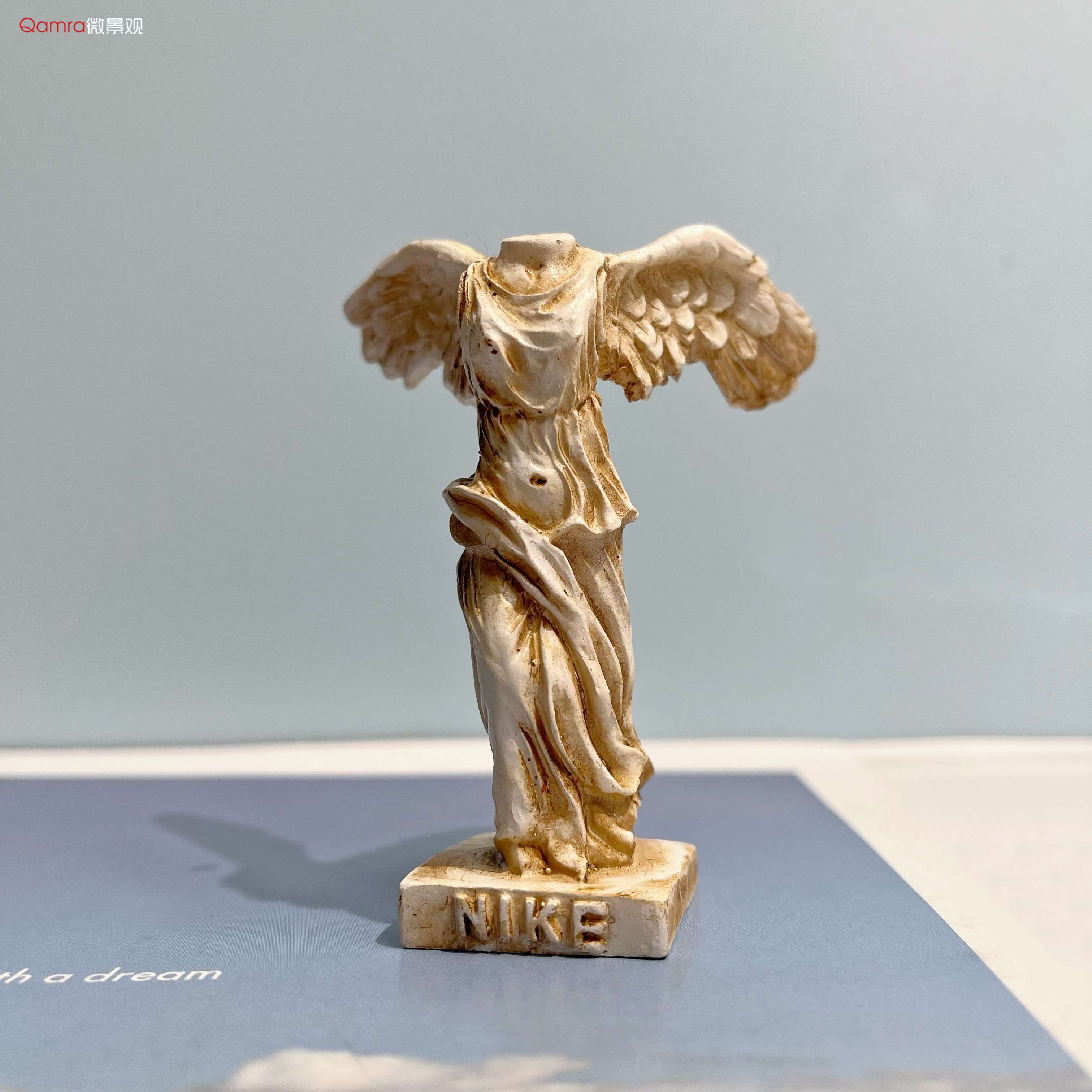 希腊神话胜利女神奈姬雕像树脂模型摆件桌面装饰古典欧式翅膀天使