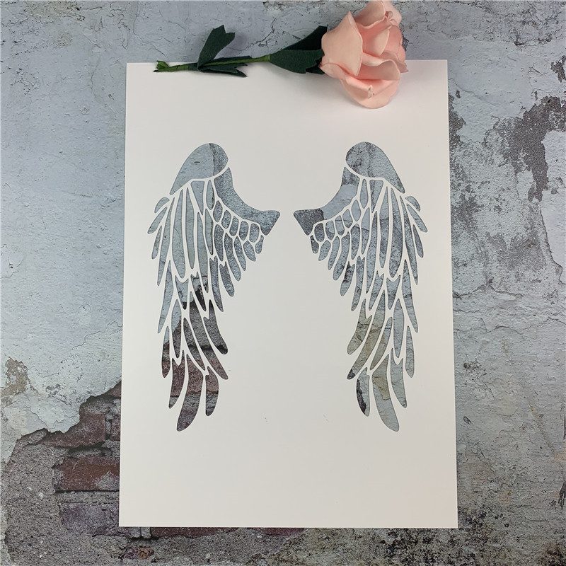 翅膀系列 天使画画神器创意涂鸦工具DIY镂空画模板墙绘手绘遮蔽板