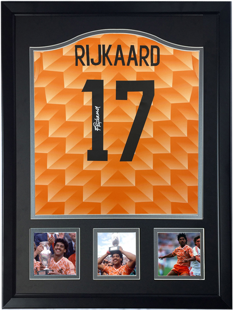 弗兰克里杰卡尔德 亲笔签名 1988欧洲杯荷兰队球衣足球服 含SA证书 荷兰三剑客