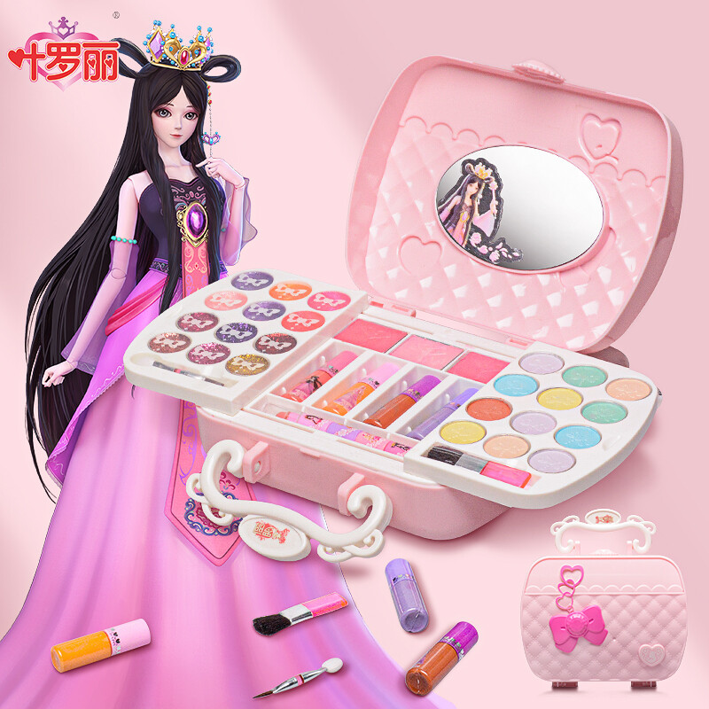 叶罗丽化妆品儿童礼物玩具套装无毒爱莎公主小女孩生日冰雪彩妆盒