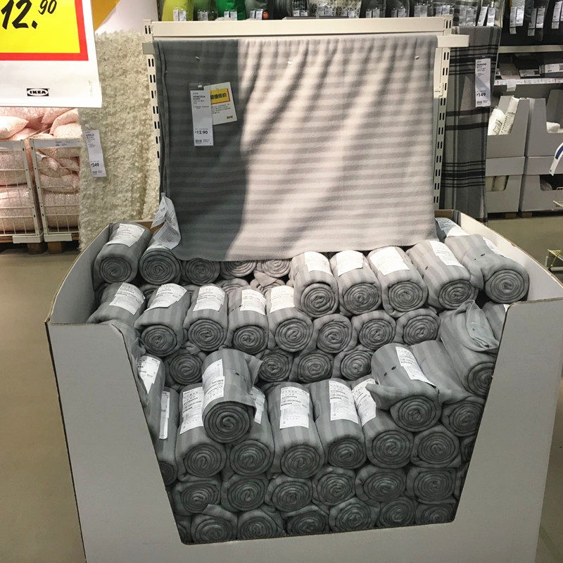 IKEA宜家威特摩萨休闲毯 空调被子午休盖毯正品国内代购包邮