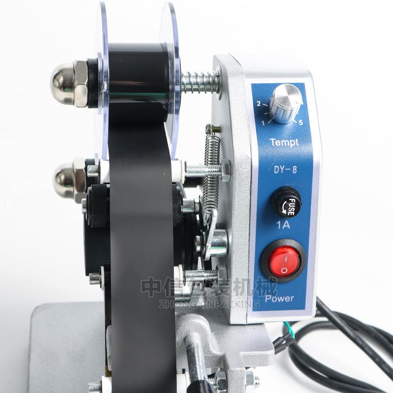 尚航DY-8手动色带打码机 三排手压直热式标签打印日期钢印印码机