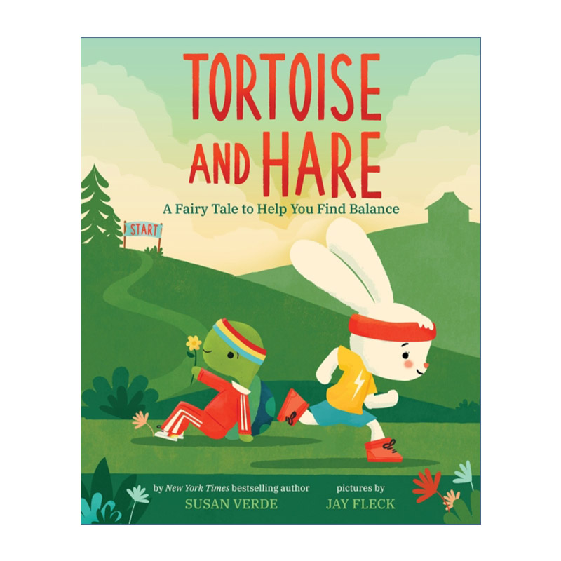 英文原版 Tortoise and Hare 龟兔赛跑 一个帮助你找到平衡的童话故事 儿童精装绘本 Susan Verde 英文版 进口英语原版书籍