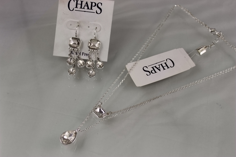 古董 CHAP*品牌打标 奢华钻饰系列锁骨项链耳环 仅此一批B1-2CF