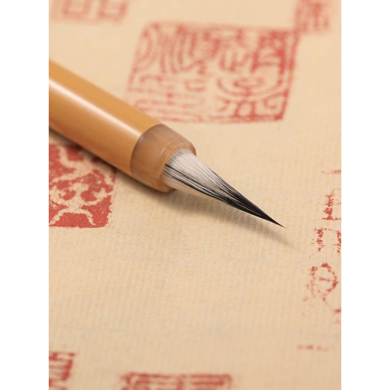 新款【时晴】九紫一羊小楷小行书瘦金体专用毛笔 出锋2.0口径0.6