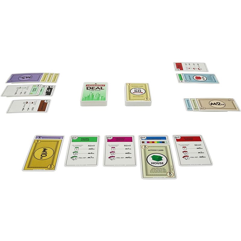极速Monopoly Deal Card  Family Party  Toy Fun Poker Educatio