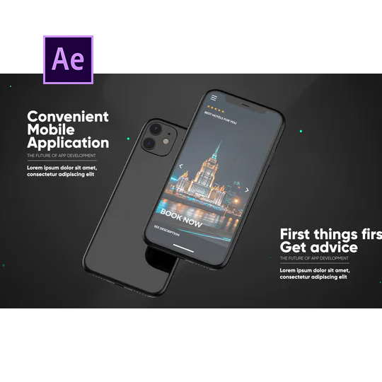 iPhone 11 苹果手机APP应用展示推广宣传广告AE模板