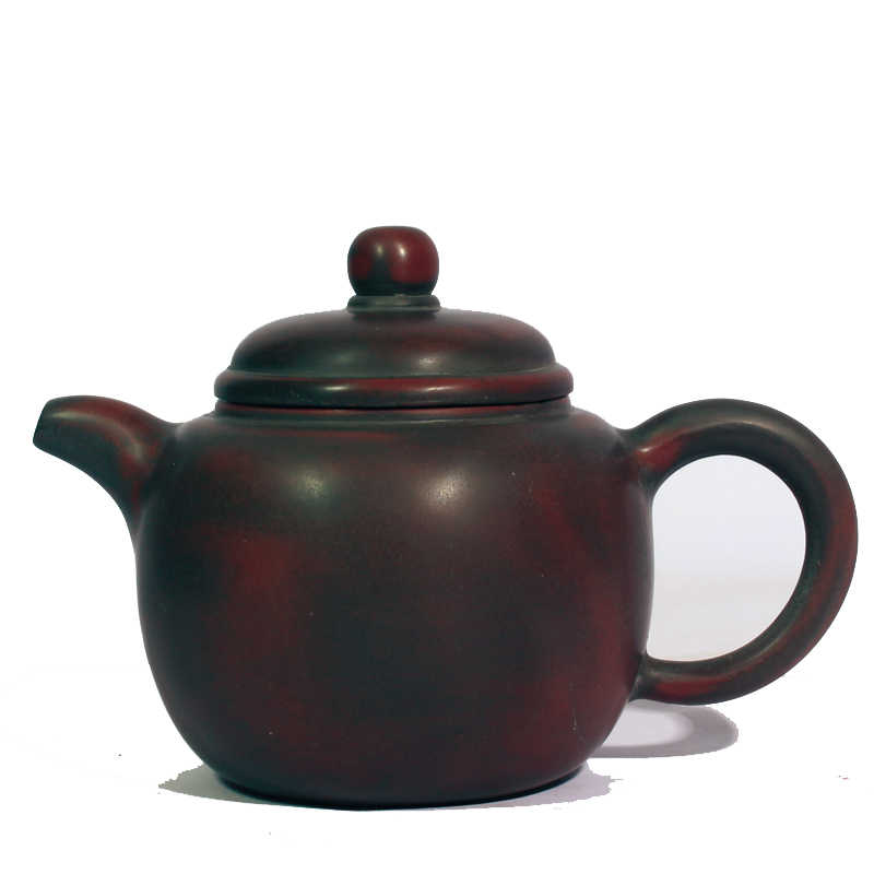 山语城坭兴陶茶壶具功夫茶壶家用简约黑陶瓷古铜色茶壶