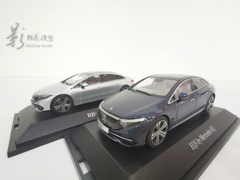 Herpa 1:43 奔驰MB EQS 新能源 纯电动轿车#合金汽车模型原厂