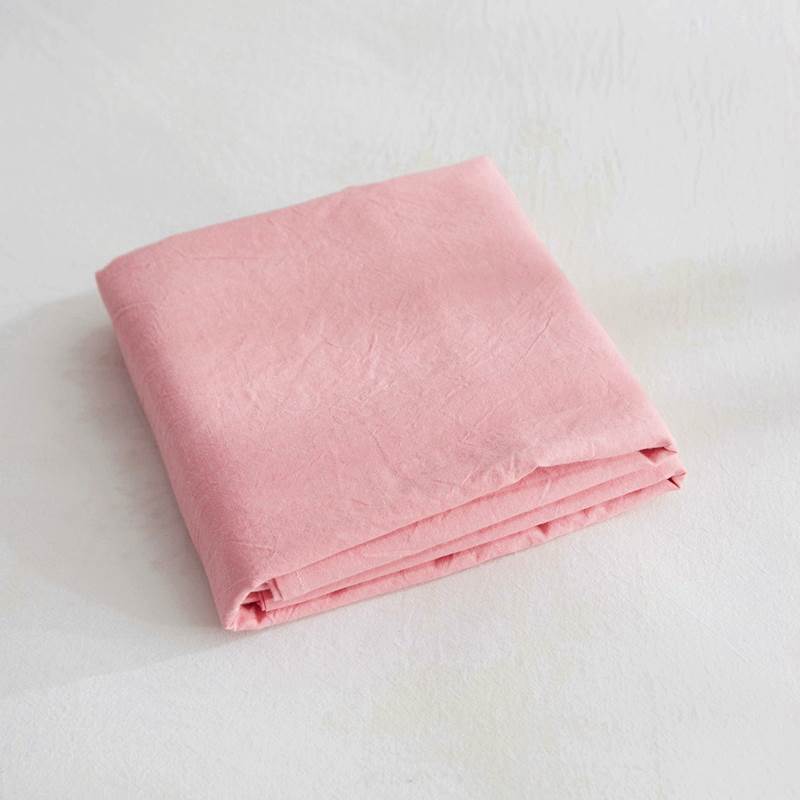 BO床单单件纯棉全棉纯色水洗棉双人单1.8米床1.5宿舍粉红色玉色品