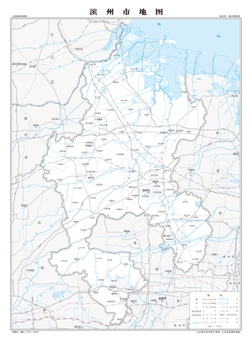 滨州市地图交通水系地形河流行政区划湖泊旅游铁路山峰卫星村界乡