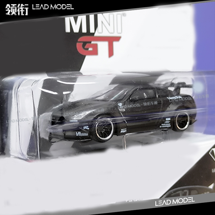 现货|美版LBWK GT-R R35 哑黑全球限量6000台 MINIGT 1/64 车模型