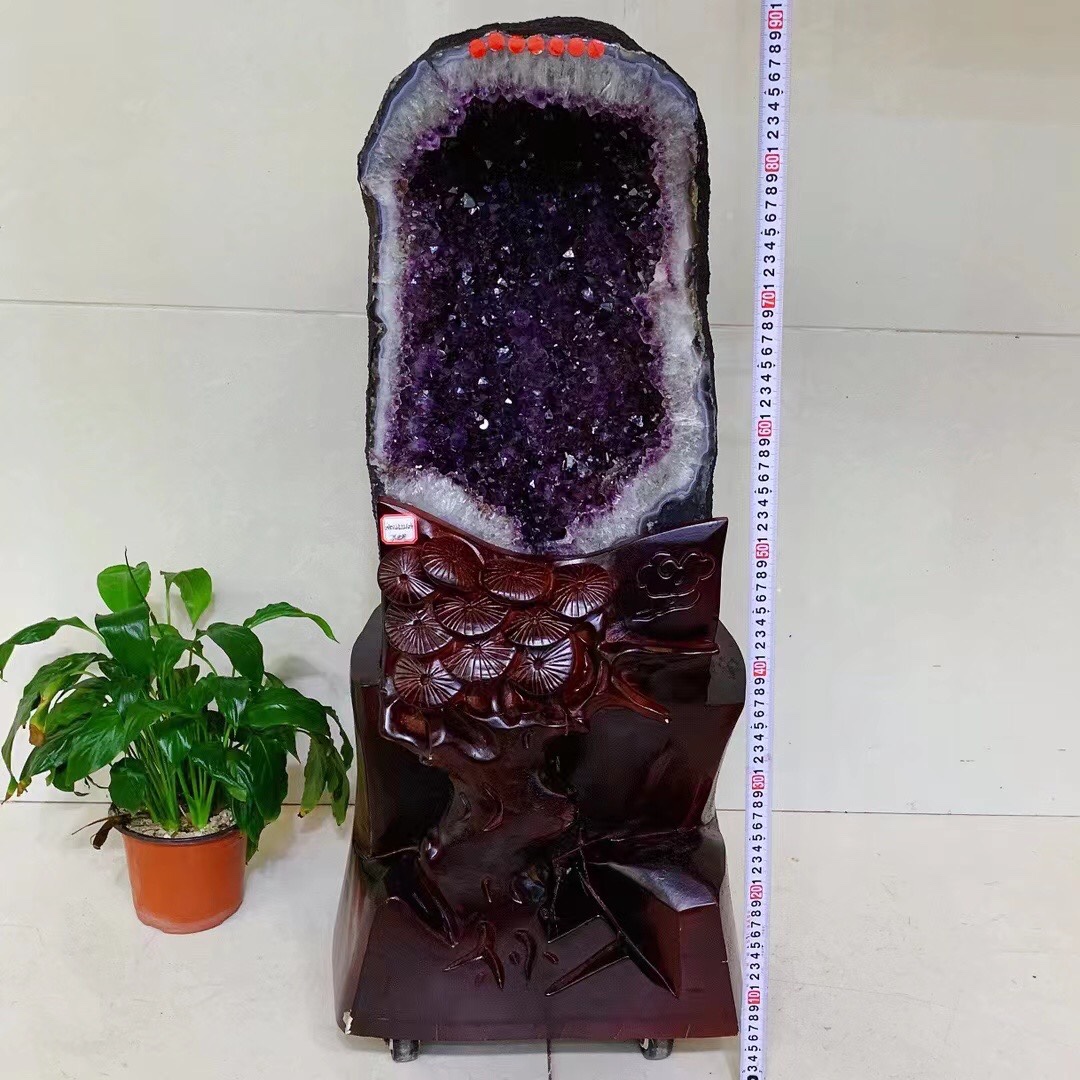 天然紫水晶洞巴西紫晶聚宝洞摆件矿物晶体收藏时尚饰品礼物72kg