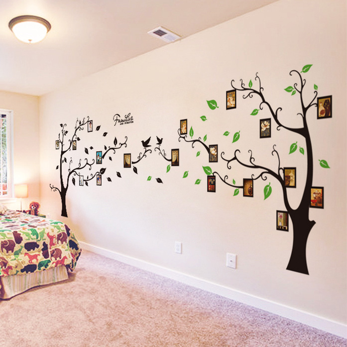 客厅电视墙沙发背景文化墙贴纸卧室照片贴画家居饰品心愿墙许愿树