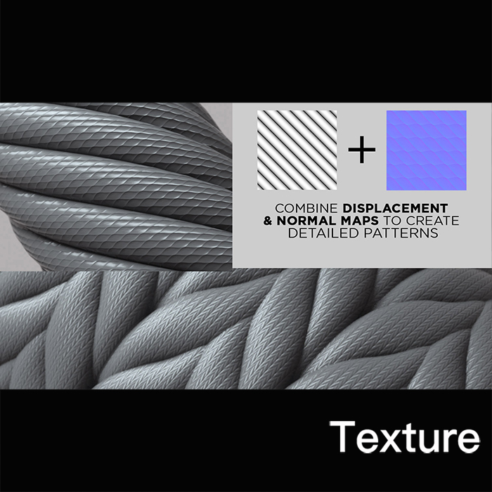Texture 125组无缝平铺花纹高度贴图置换纹理素材