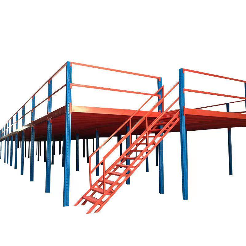 阁楼平台货架定制重型金属仓库钢结构二层平台搭建仓库办公室架子