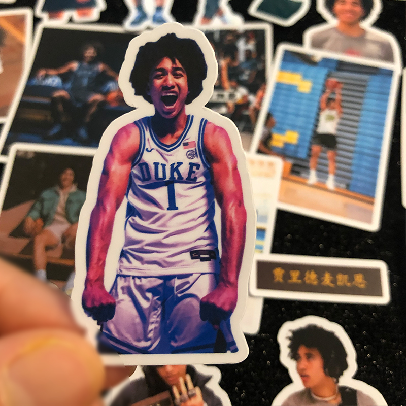 魔仙哥贾里德麦凯恩贴纸贴画加州篮球明星运动员表情包手机装饰