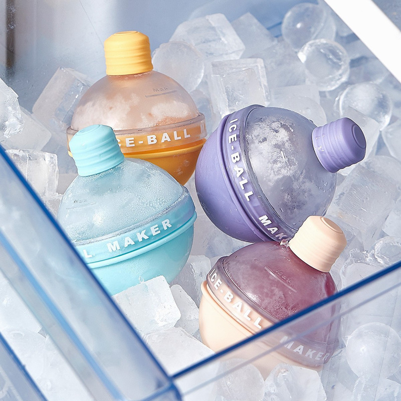 冰球模具食品级硅胶灯泡圆球形状冻冰格冰块威士忌家用制冰球神器