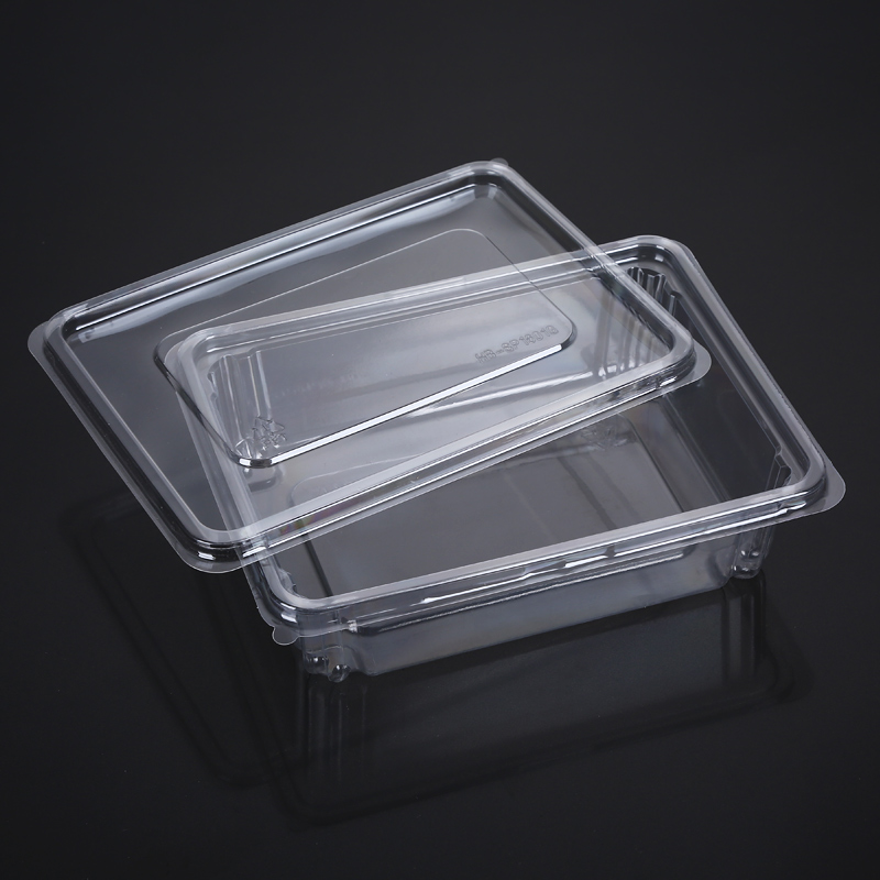一次性透明塑料底盖分离设计中式糕点饼干曲奇包装盒散装糕点打包