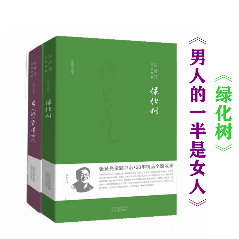 【共两本】张贤亮精选集：绿化树+男人的一半是女人 完整版 现当代文学小说