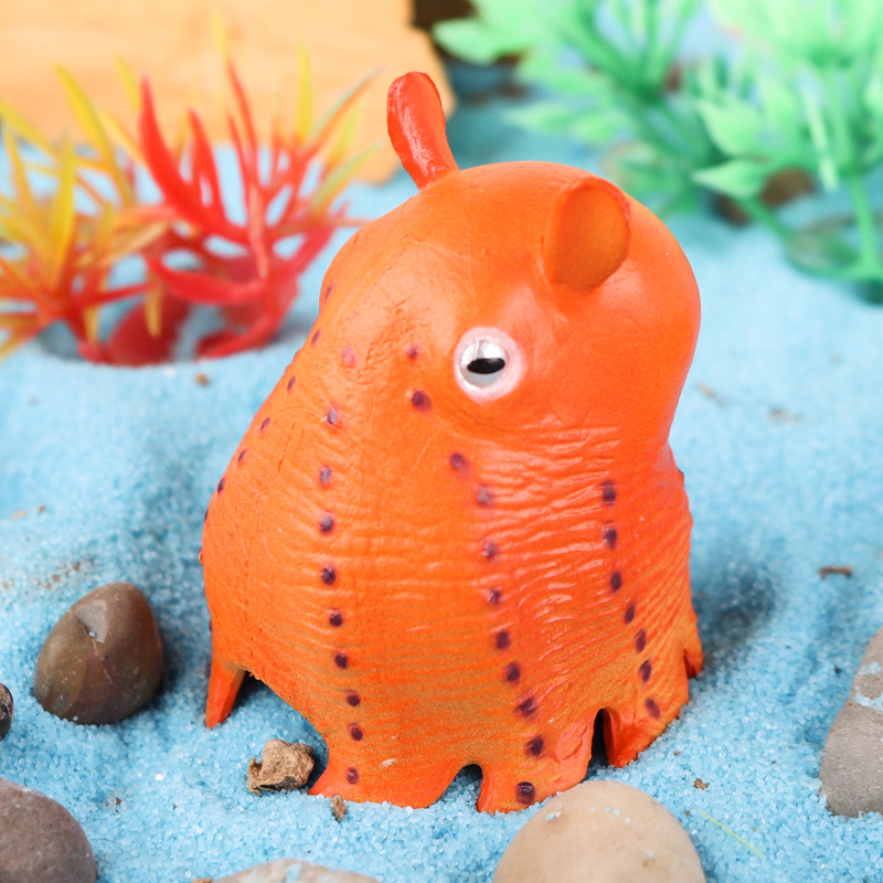 认知玩具小飞象章鱼烟灰蛸摆件仿真深海生物海洋动物章鱼模型