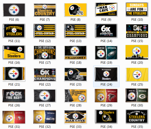 Football Pittsburgh Steelers Flag 匹兹堡钢人装饰旗帜挂毯
