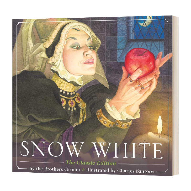 英文原版 Snow White 白雪公主 插画版 精装 查尔斯桑托尔经典绘本 英文版 进口英语原版书籍儿童图书