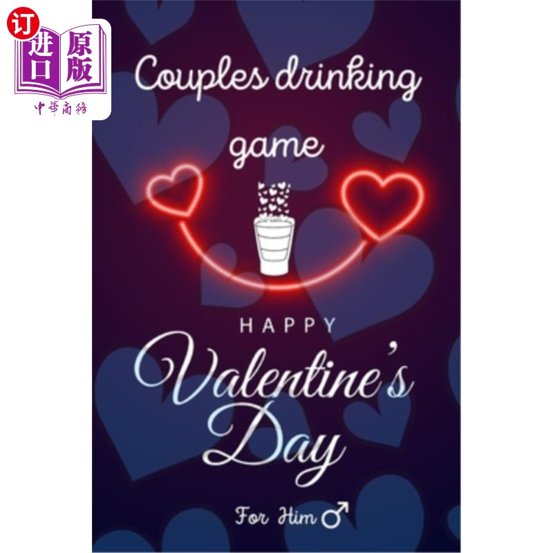 海外直订Happy Valentine's Day: Couples Drinking Game / 30 hilarious questions about her  情人节快乐:情侣喝酒游戏/关
