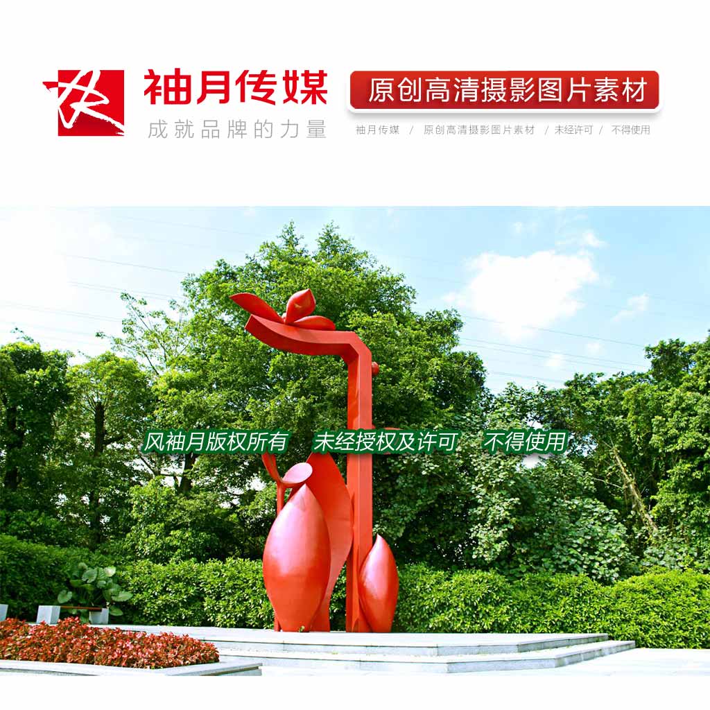 1张深圳城市街景萌芽雕塑高清摄影图片都市风景建筑街区公园素材