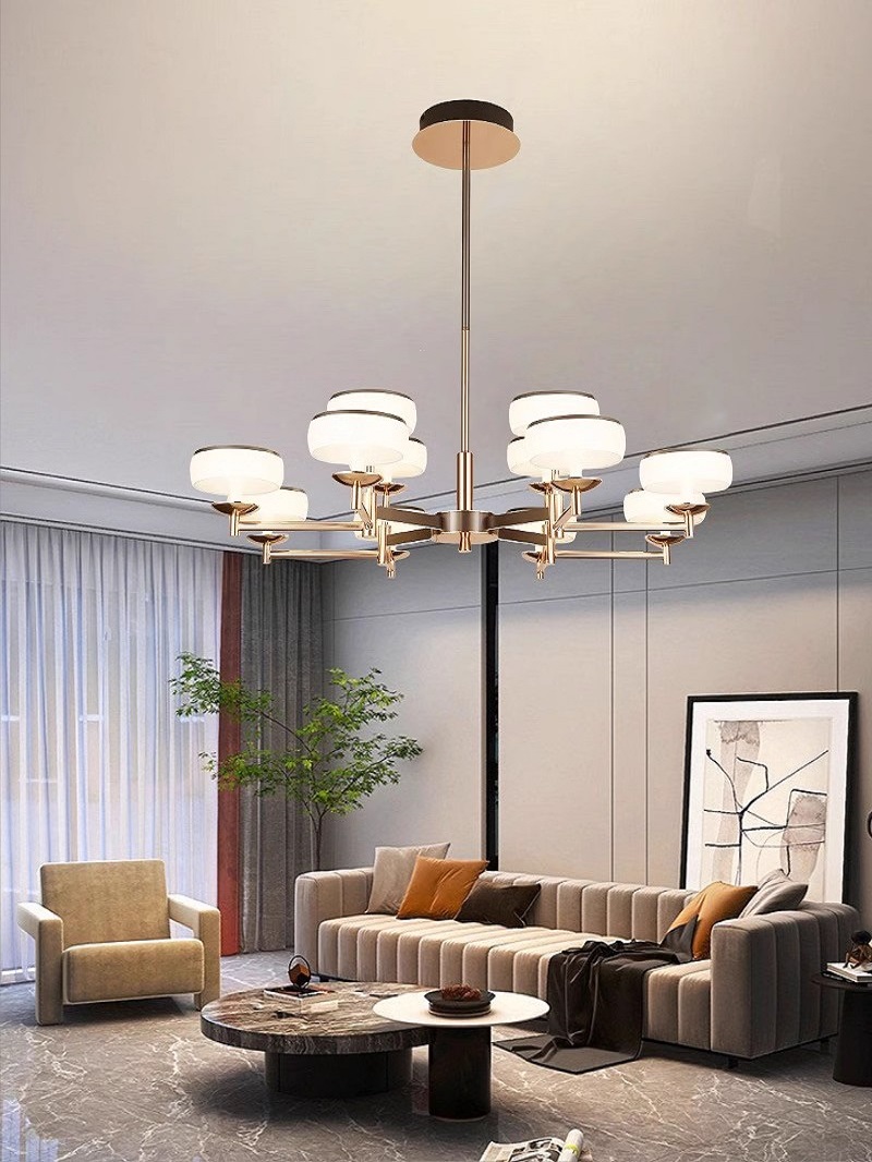 往事新款照明铝材客厅吊灯北欧极简餐厅温馨时尚卧室智能LED灯具