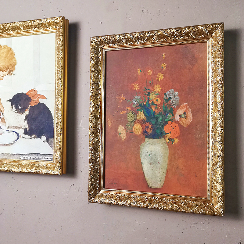 可可的画廊好事将近花卉静物客餐厅卧室古典复古油画法式美式挂画