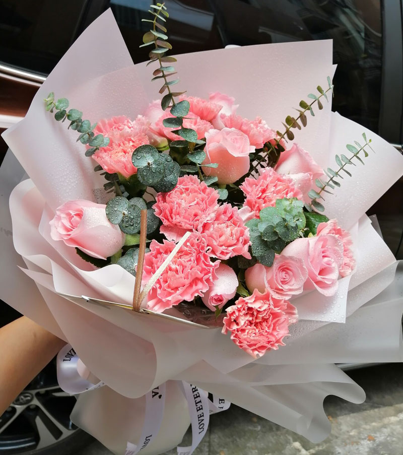母亲节订花福州花店同城鲜花速递康乃馨礼盒花束花店给长辈送花
