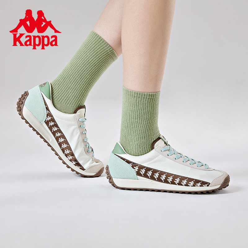 kappa卡帕女鞋背靠背运动鞋女款德训鞋男鞋串标情侣跑步休闲鞋女